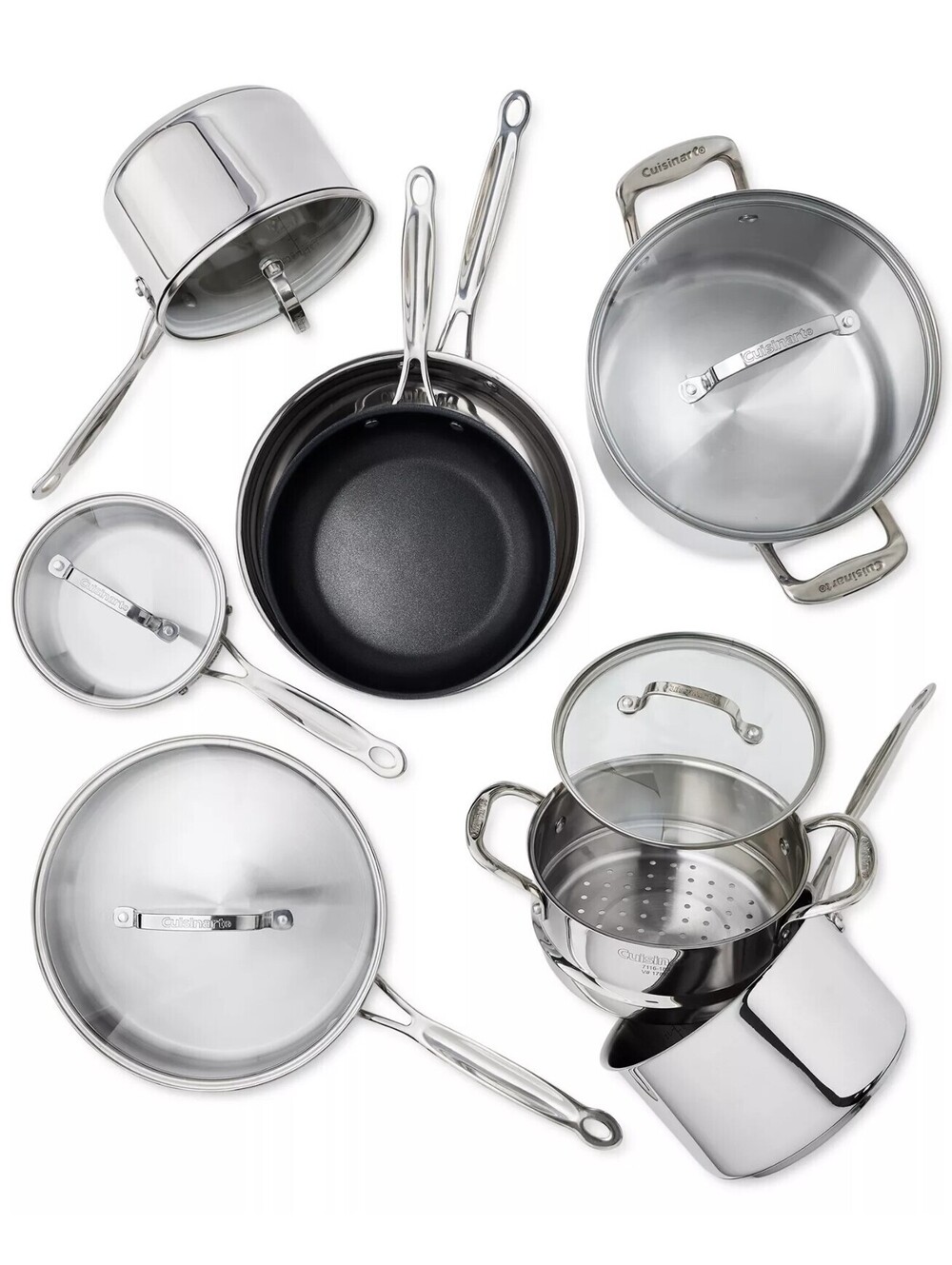 249$ Cuisinart Chef's Classic Stainless Steel 13 Piece Cookware Set Size 13